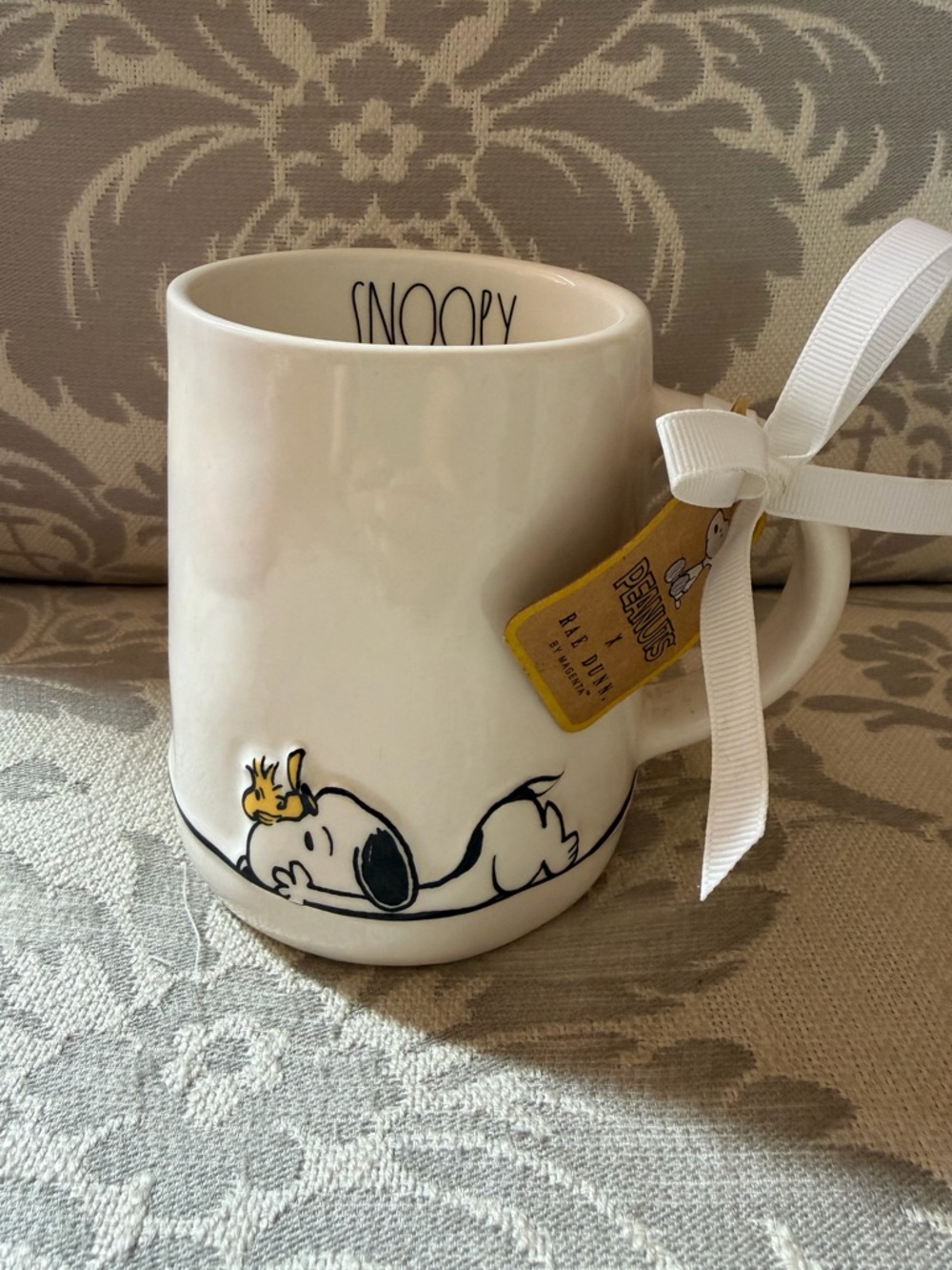 NWT Rae Dunn Peanuts Snoopy / Woodstock Mug
